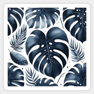 Minimalistic Monstera Tropical Leaves Sticker